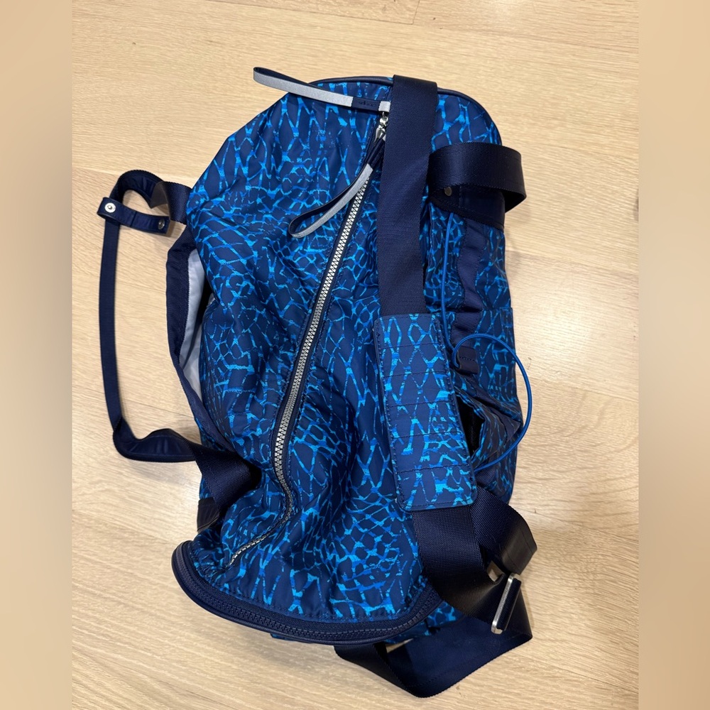 Lululemon Blue Duffel Gym Bag